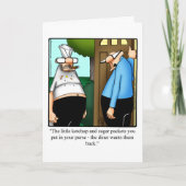 Grappig houden in contact Humor wenskaart Kaart (Voorkant)