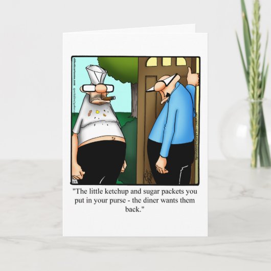 Grappig houden in contact Humor wenskaart Kaart (Voorkant)