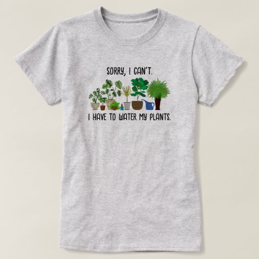 Grappig Houseplant Lover T-shirt (Design voorkant)