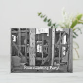 Grappig housewarming feestje kaart (Staand voorkant)