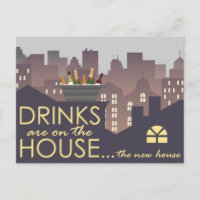 Grappig Housewarming Party ontwerp