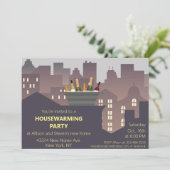 Grappig Housewarming Party ontwerp Kaart (Staand voorkant)