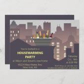 Grappig Housewarming Party ontwerp Kaart (Voorkant / Achterkant)