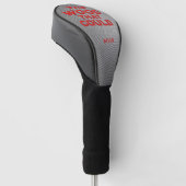 Grappig Hout dat het Hoesje van de Golfbestuurder Golfheadcover (Schuin)