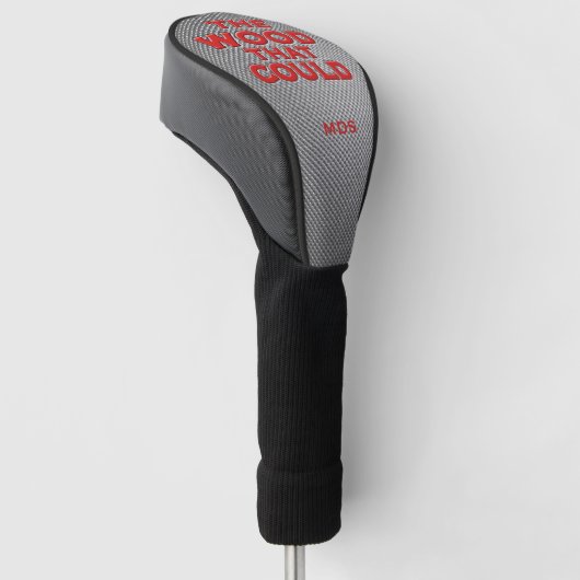 Grappig Hout dat het Hoesje van de Golfbestuurder  Golfheadcover (Schuin)
