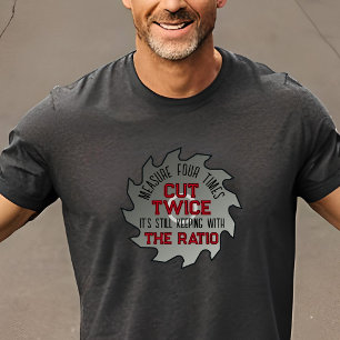 Grappig houtbewerking DIY Papa Handyman Humor twee T-shirt