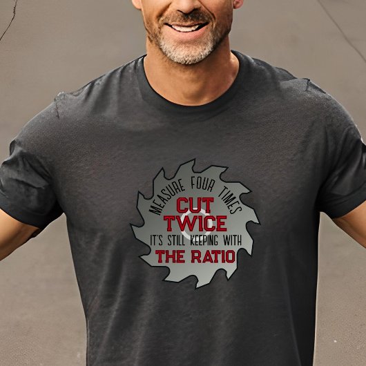 Grappig houtbewerking DIY Papa Handyman Humor twee T-shirt