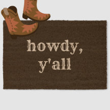 Grappig Howdy Y'all Minimal Southern Welcome Koor