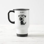Grappig huh! Dog Sketch Travel Mug voor Pet Lovers Reisbeker (Links)