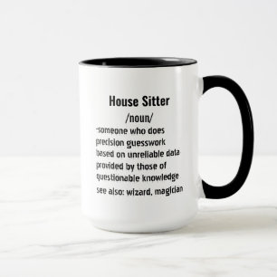 Grappig Huis Sitter Definitie geschenken voor mann Mok