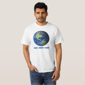 Grappig huis Sweet Home Earth Planet T-shirt (Voorkant volledig)