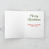 Grappig huis voor de kerstpandemie kaart (Binnen)