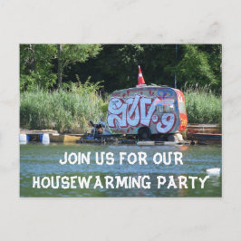 Grappig Huis Warming Party Aankondigingskaart