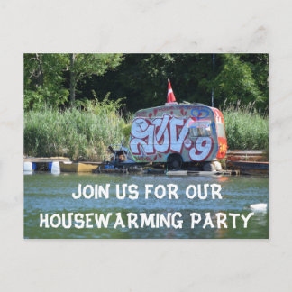 Grappig Huis Warming Party Aankondigingskaart