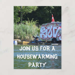 Grappig Huis Warming Party Uitnodiging Briefkaart