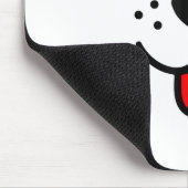 Grappig huisdier dier hond puppy blij emoticon gez muismat (Hoek)