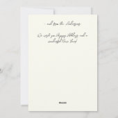 Grappig Huisdier Kerstfoto Flat Holiday Kaart (Achterkant)