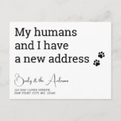 Grappig Huisdier Nieuw Adres We hebben verhuisd Ka Briefkaart (Voorkant)