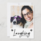 Grappig huisdier vijf foto feestdagenkaart (Voorkant)