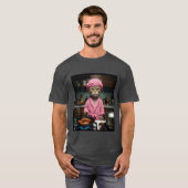 Grappig Huisvrouw Kat Meme Gen Z Basic T-Shirt voo (Voorkant volledig)