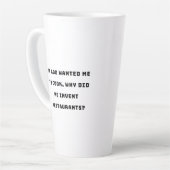 Grappig huisvrouw Quote, ik haat het koken grappig Latte Mok (Linkerhoek)