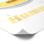 Grappig Hummus T Shirt - Geld kan geen liefde kope Poster (Hoek)