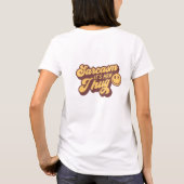 Grappig humor sarcasme is hoe ik knuffel t-shirt (Achterkant)