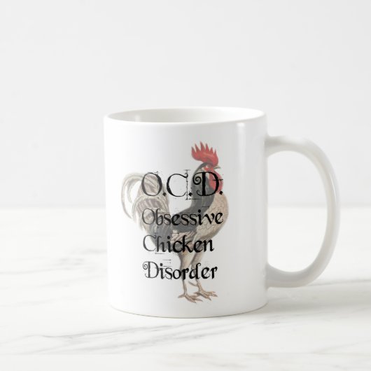 Grappig Humorisme OCD obsessief-Chicken Disorder Koffiemok (Rechts)