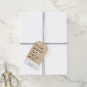 Grappig Humoristisch Het Is De Gedachte Die Telt T Cadeaulabel (Met Touw)