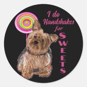Grappig humoristisch Ik Doe Hand Shakes voor Sweet Ronde Sticker