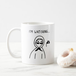Grappig humoristisch Ik kijk naar je Gag Quirky Gi Koffiemok