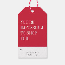 Grappig Humoristisch Je Bent Onmogelijk Om Voor Te Cadeaulabel