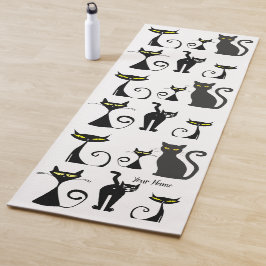 Grappig Humoristisch Kattenpatroon Ontwerp voor Ka Yogamat