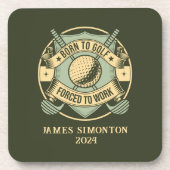 Grappig Humorous Golfquote Custom  Bier Onderzetter (Voorkant)