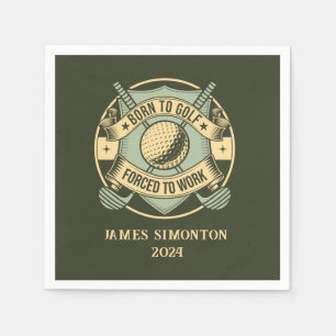 Grappig Humorous Golfquote Custom  Custom Servet