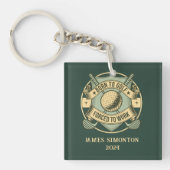 Grappig Humorous Golfquote Custom  Custom Sleutelhanger (voorkant)