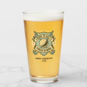 Grappig Humorous Golfquote Custom  Glas