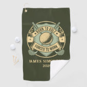 Grappig Humorous Golfquote Custom Golfhanddoek (Insitu)