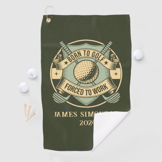 Grappig Humorous Golfquote Custom  Golfhanddoek (Insitu)