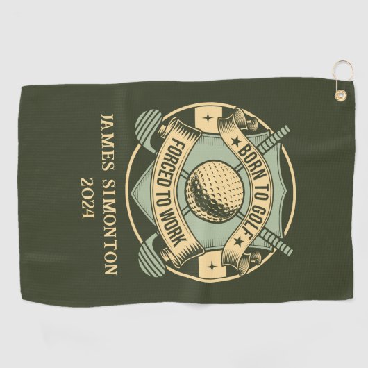 Grappig Humorous Golfquote Custom  Golfhanddoek (Horizontaal)