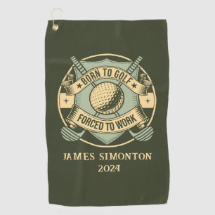 Grappig Humorous Golfquote Custom Golfhanddoek