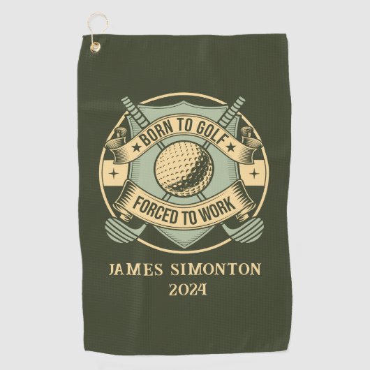 Grappig Humorous Golfquote Custom Golfhanddoek (Voorkant)