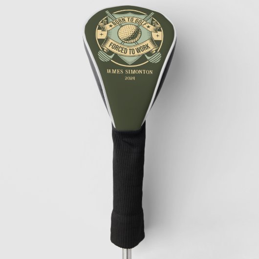 Grappig Humorous Golfquote Custom Golfheadcover (Voorkant)