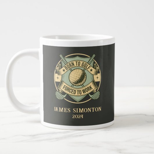 Grappig Humorous Golfquote Custom  Grote Koffiekop (Links)