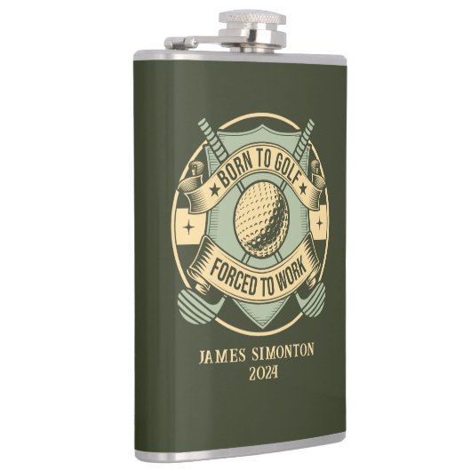 Grappig Humorous Golfquote Custom  Heupfles (Rechts)