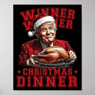 Grappig Humorous Trump Winner Christm Poster