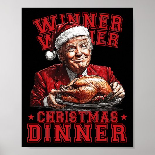 Grappig Humorous Trump Winner Christm Poster (Voorkant)