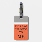 Grappig Humoureus Bagagelabel (Achterkant verticaal)