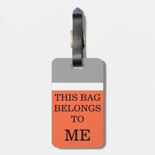 Grappig Humoureus Bagagelabel (Achterkant verticaal)