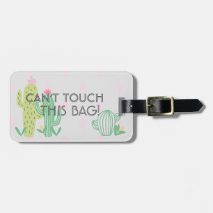 Grappig Humoureus Cactus Luggage Label Bagagelabel